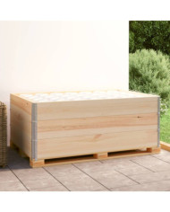 Colliers de palette 3 pcs 100x150 cm Bois de pin solide | Mobilier & Déco