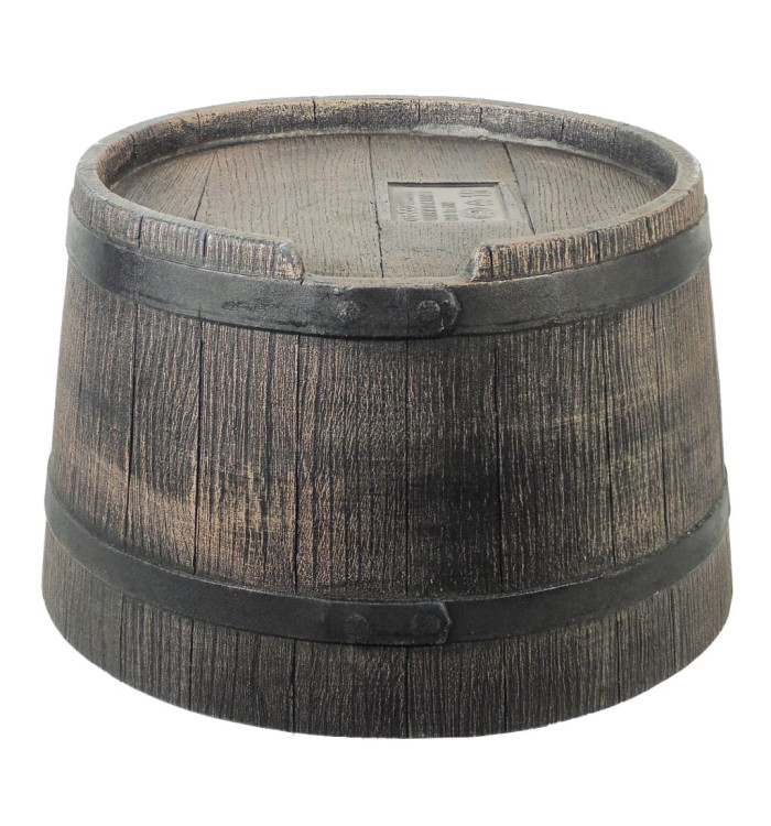 Nature Support de baril d'eau de pluie aspect de bois 45x28,5cm Marron | Mobilier & Déco