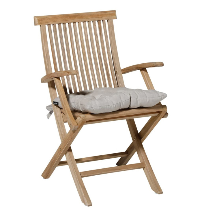 Madison Coussin de siège Panama 46x46 cm Beige clair | Mobilier & Déco
