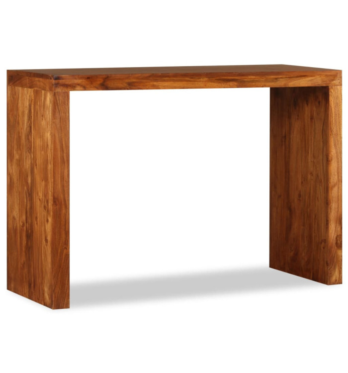 Table console Bois massif avec finition miel 110x40x76 cm | Mobilier & Déco