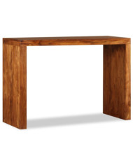 Table console Bois massif avec finition miel 110x40x76 cm | Mobilier & Déco
