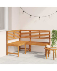 Banc d'angle de jardin 140 cm Bois solide d'acacia | Mobilier & Déco