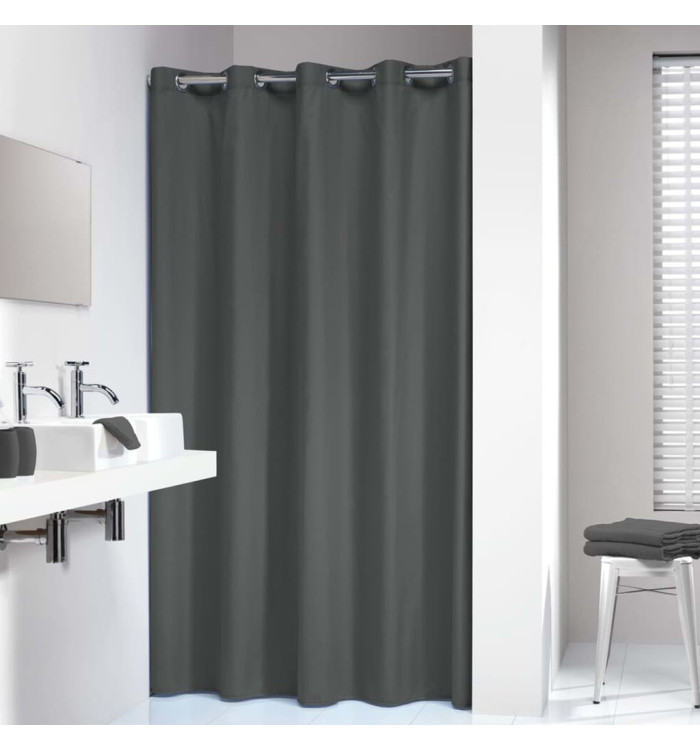 Sealskin Rideau de douche Coloris 180x200 cm Gris | Mobilier & Déco