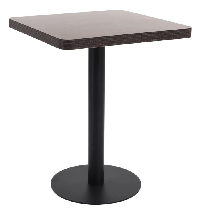 Table de bistro Marron foncé 60x60 cm MDF | Mobilier & Déco