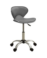 Tabouret de salon et spa Gris Similicuir | Mobilier & Déco