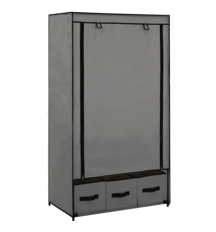 Garde-robe Gris 87 x 49 x 159 cm Tissu | Mobilier & Déco