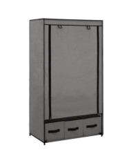 Garde-robe Gris 87 x 49 x 159 cm Tissu | Mobilier & Déco