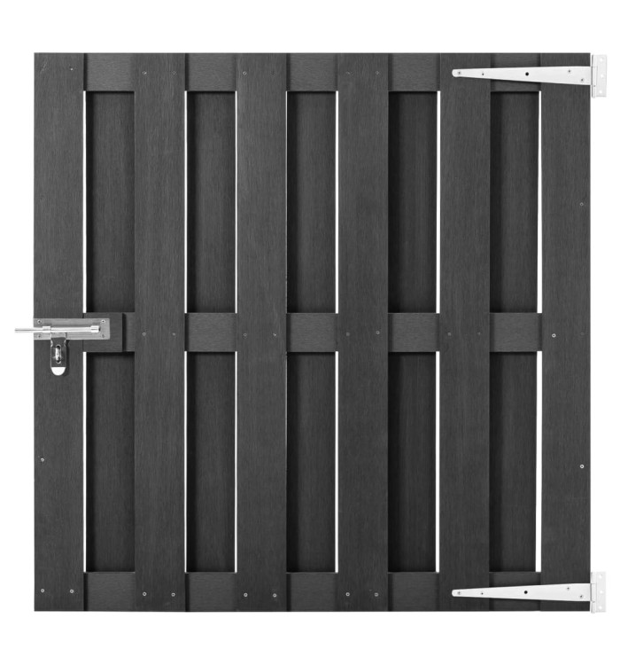 Portillon WPC 100x100 cm Gris | Mobilier & Déco