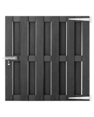Portillon WPC 100x100 cm Gris | Mobilier & Déco