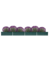 Lit surélevé de jardin Acier galvanisé 600x80x45 cm Vert | Mobilier & Déco