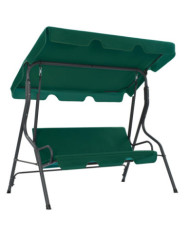 Balancelle de jardin Vert 170 x 110 x 153 cm Tissu | Mobilier & Déco