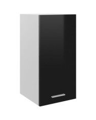 Armoire suspendue "Lyon" Noir brillant 29,5x31x60 cm | Mobilier & Déco