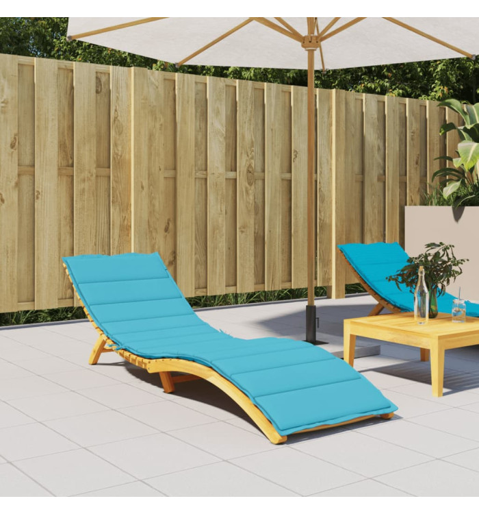 Coussin de chaise longue turquoise tissu oxford | Mobilier & Déco