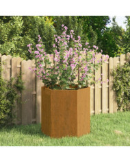 Jardinière Rouillé 40x40x45 cm Acier corten | Mobilier & Déco
