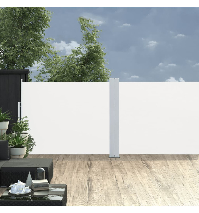 Auvent latéral rétractable Crème 140 x 1000 cm | Mobilier & Déco