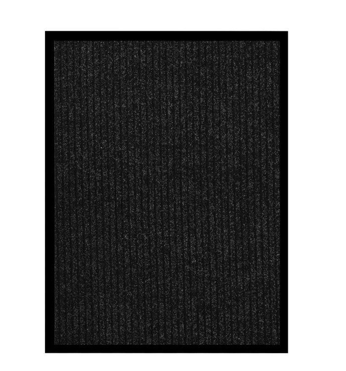 Paillasson rayé Anthracite 60x80 cm | Mobilier & Déco