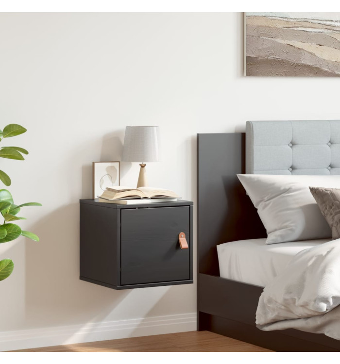 Armoire murale Noir 31,5x30x30 cm Bois de pin massif | Mobilier & Déco