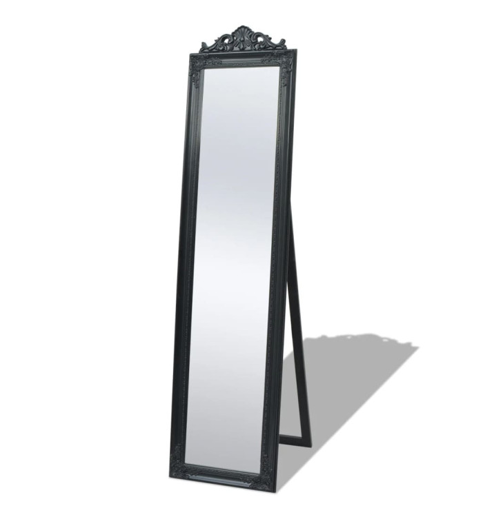 Miroir sur pied Style baroque 160x40 cm Noir | Mobilier & Déco