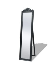 Miroir sur pied Style baroque 160x40 cm Noir | Mobilier & Déco