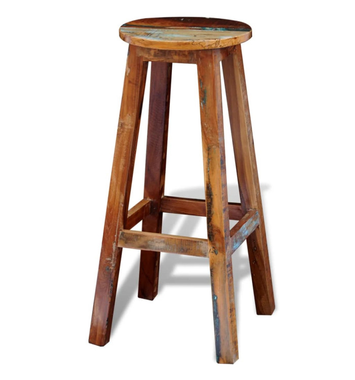 Tabouret de bar Bois de récupération massif | Mobilier & Déco