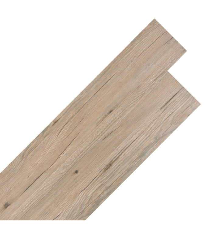 Dalles de plancher PVC autoadhésif 5,02 m² 2 mm marron chêne | Mobilier & Déco