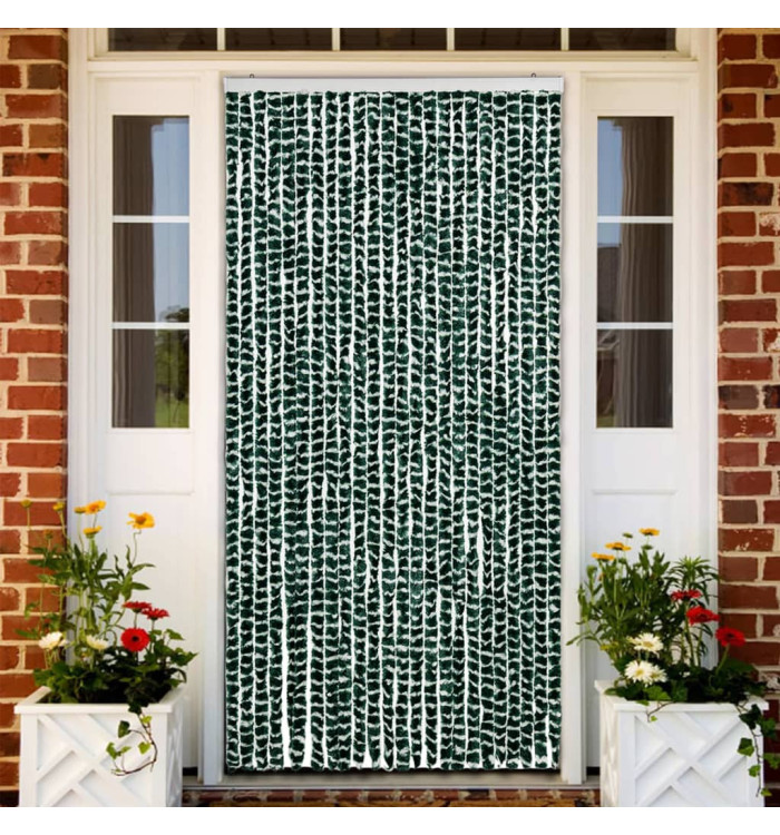 Moustiquaire Vert et blanc 100x220 cm Chenille | Mobilier & Déco