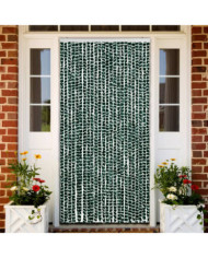 Moustiquaire Vert et blanc 100x220 cm Chenille | Mobilier & Déco