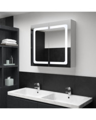 Armoire de salle de bain à miroir LED 80x12,2x68 cm | Mobilier & Déco