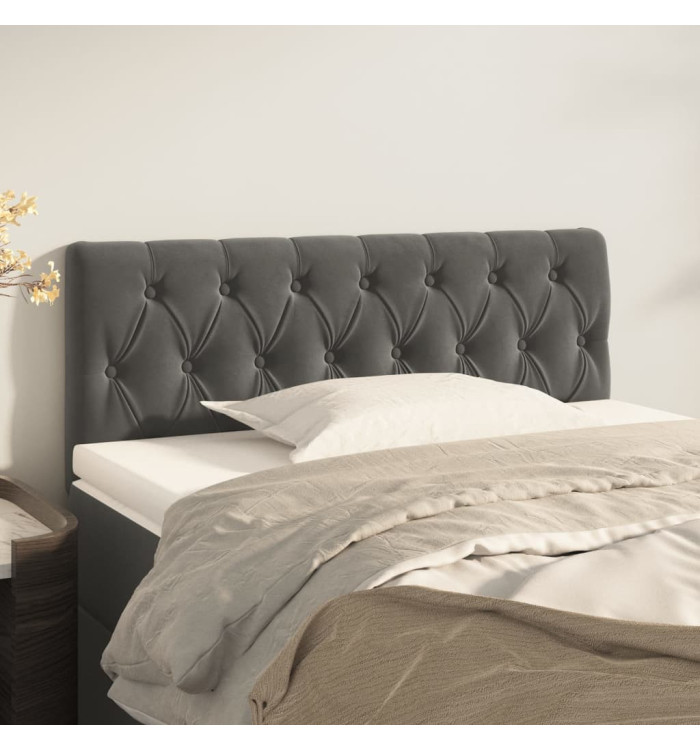 Tête de lit Gris foncé 100x7x78/88 cm Velours | Mobilier & Déco