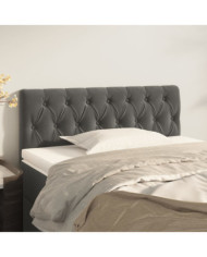 Tête de lit Gris foncé 100x7x78/88 cm Velours | Mobilier & Déco