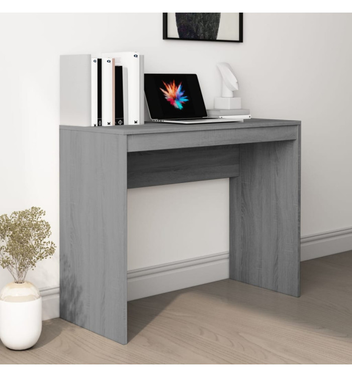 Bureau Sonoma gris 90x40x72 cm Bois d'ingénierie | Mobilier & Déco