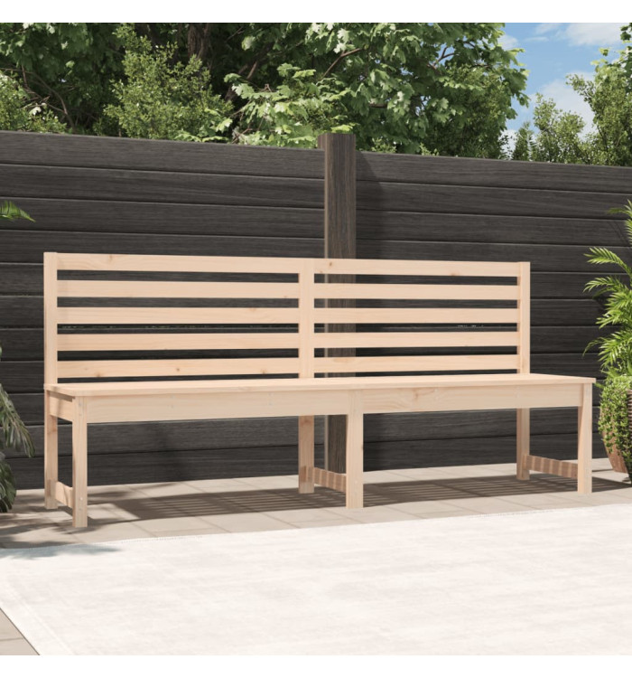 Banc de jardin 201,5 cm bois massif de pin | Mobilier & Déco