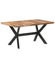 Table de salle à manger 160x80x75 cm Bois avec finition miel | Mobilier & Déco