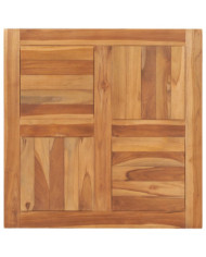 Dessus de table Bois de teck solide 70x70x2,5 cm | Mobilier & Déco