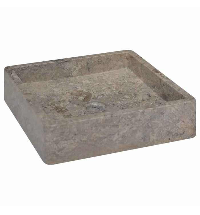 Lavabo Gris 40x40x10 cm Marbre | Mobilier & Déco