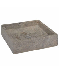 Lavabo Gris 40x40x10 cm Marbre | Mobilier & Déco