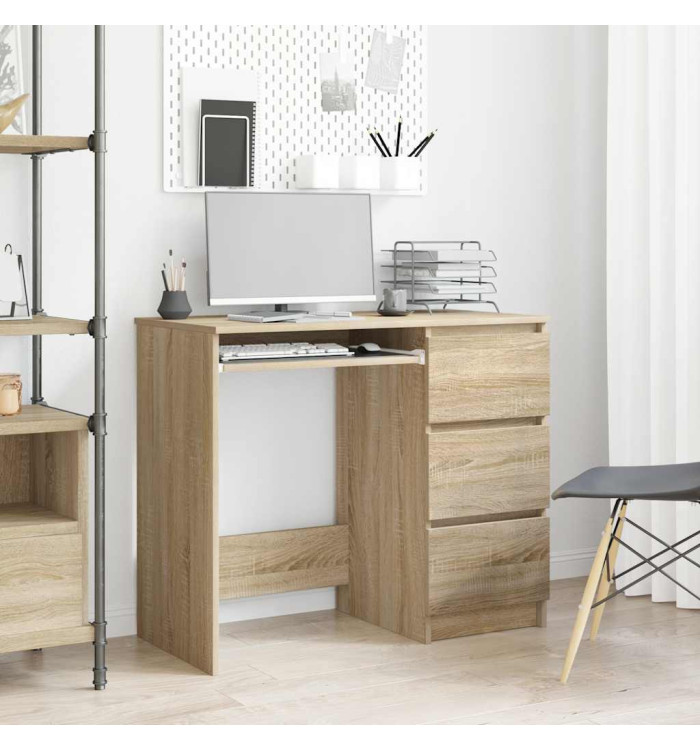 Bureau Chêne sonoma 90x45x76 cm Bois d’ingénierie | Mobilier & Déco