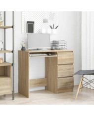 Bureau Chêne sonoma 90x45x76 cm Bois d’ingénierie | Mobilier & Déco