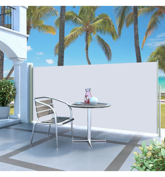 Auvent latéral rétractable de patio 140x300 cm Crème | Mobilier & Déco