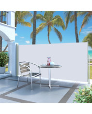 Auvent latéral rétractable de patio 140x300 cm Crème | Mobilier & Déco