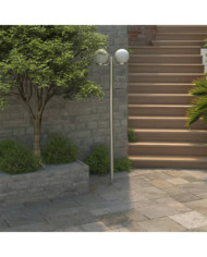 Lampadaire de jardin 2 lampes 220 cm | Mobilier & Déco