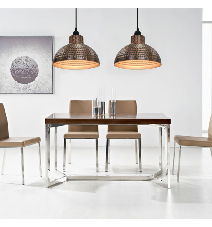 Plafonnier 2 pcs Semi-sphérique Couleur cuivre | Mobilier & Déco