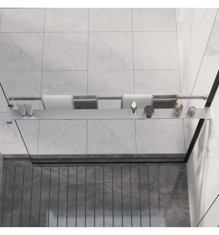 Étagère de douche paroi de douche à l'italienne Chromé 100 cm | Mobilier & Déco