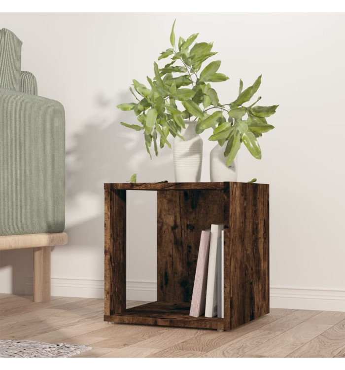 Table d'appoint Chêne fumé 33x33x34,5 cm Bois d'ingénierie | Mobilier & Déco