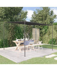 Belvédère anthracite 3x3 m 180 g/m² tissu et acier | Mobilier & Déco