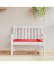 Coussin de banc de jardin rouge 100x50x3 cm tissu oxford | Mobilier & Déco