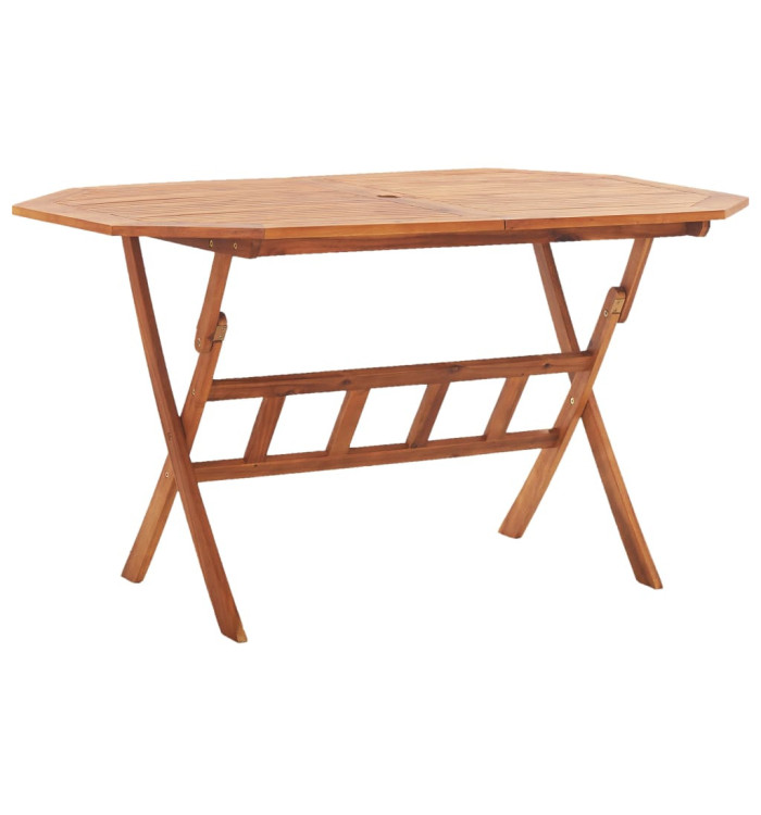 Table pliable de jardin 135 x 85 x 75 cm Bois d'acacia massif | Mobilier & Déco