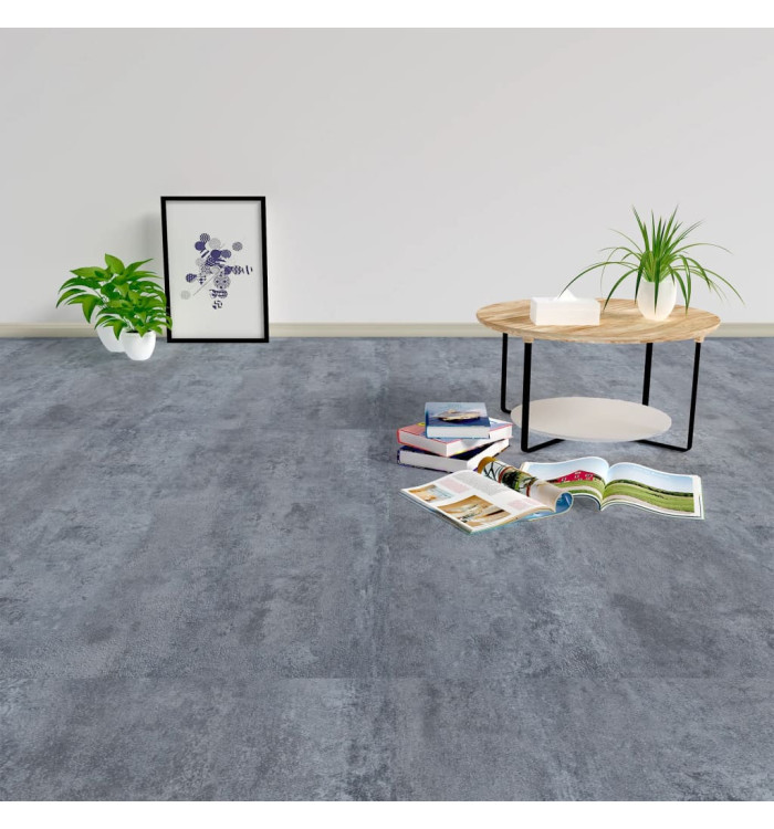 Planches de plancher autoadhésives 5,11 m² PVC Gris Marbre | Mobilier & Déco