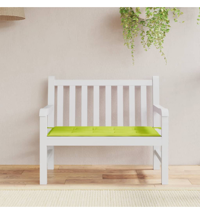 Coussin de banc de jardin vert brillant 100x50x3cm tissu oxford | Mobilier & Déco