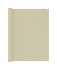 Écran de balcon Crème 120x400 cm Tissu Oxford | Mobilier & Déco